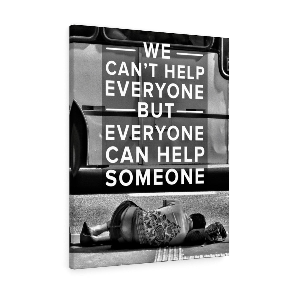 Help Someone Motivational Inspirational Wall Decor for Home Office Gym Inspiring Success Quote Print Ready to Hang Wall Art - Express Your Love Gifts