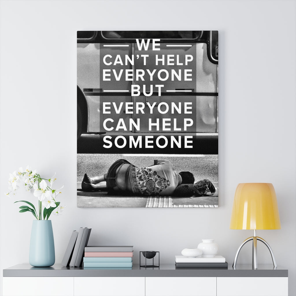 Help Someone Motivational Inspirational Wall Decor for Home Office Gym Inspiring Success Quote Print Ready to Hang Wall Art - Express Your Love Gifts