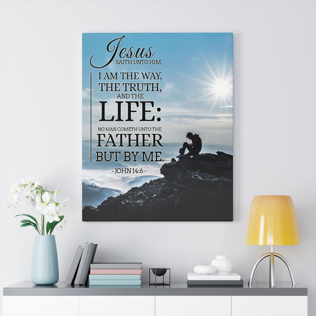 Scripture Walls I am the Way John 14:6 Christian Wall Art Bible Verse Print Ready to Hang - Express Your Love Gifts