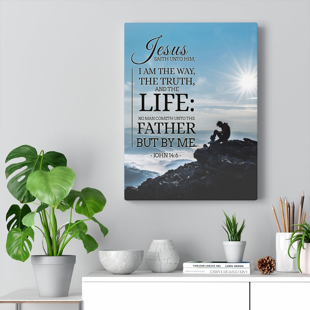 Scripture Walls I am the Way John 14:6 Christian Wall Art Bible Verse Print Ready to Hang - Express Your Love Gifts