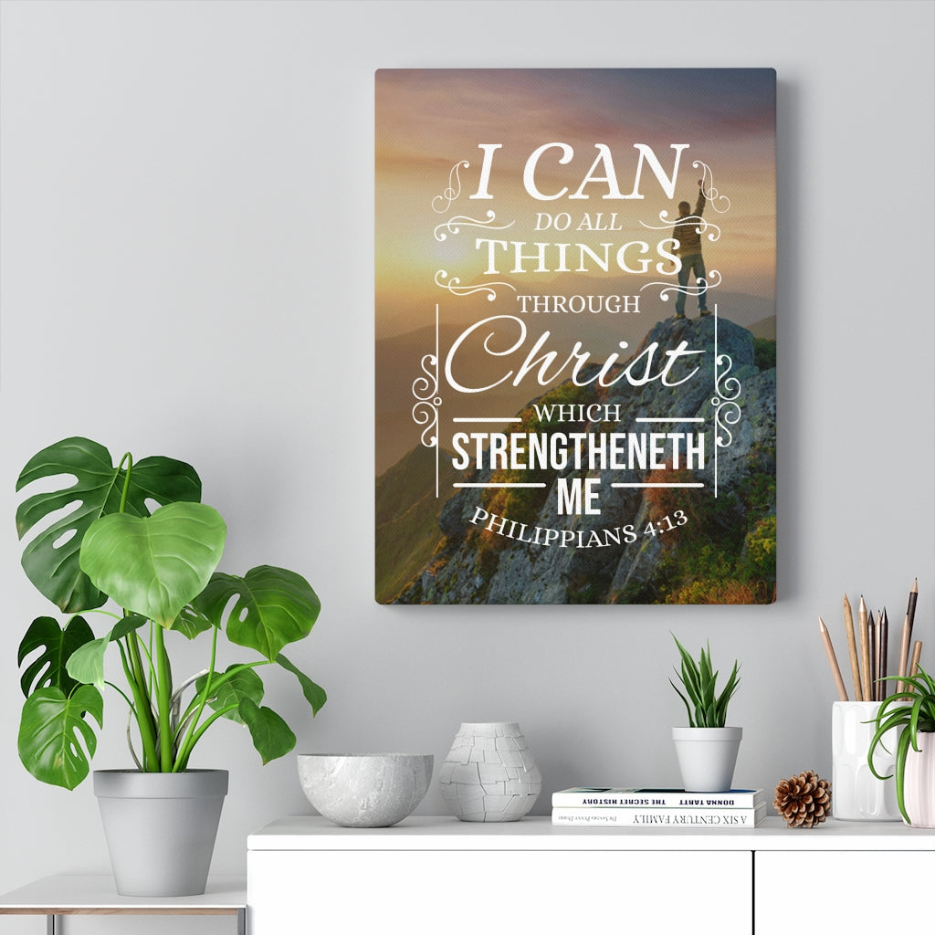 Scripture Walls I Can Do All Things Philippians 4:13 Christian Wall Art Bible Verse Print Ready to Hang - Express Your Love Gifts