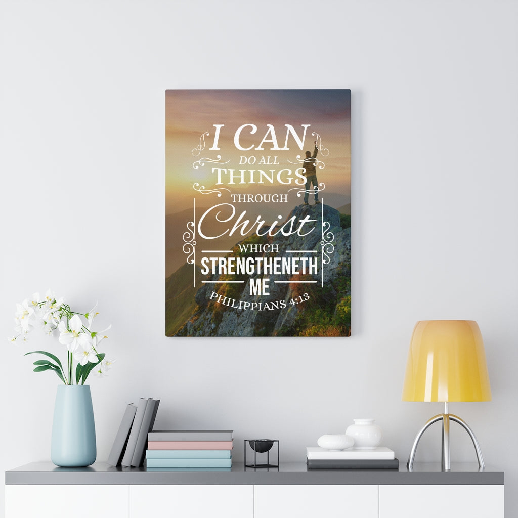 Scripture Walls I Can Do All Things Philippians 4:13 Christian Wall Art Bible Verse Print Ready to Hang - Express Your Love Gifts