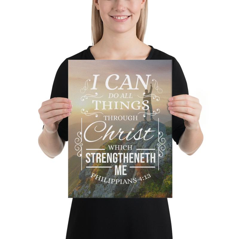 Scripture Walls I Can Do All Things Philippians 4:13 Christian Wall Art Bible Verse Print Ready to Hang - Express Your Love Gifts
