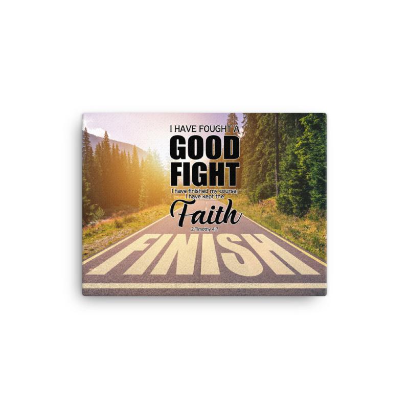 Scripture Walls I Have Fought the Good Fight 2 Timothy 4:7 Christian Wall Decor Scripture Artwork Ready to Hang - Express Your Love Gifts