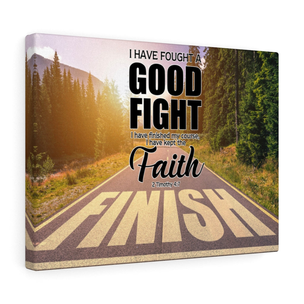 Scripture Walls I Have Fought the Good Fight 2 Timothy 4:7 Christian Wall Decor Scripture Artwork Ready to Hang - Express Your Love Gifts