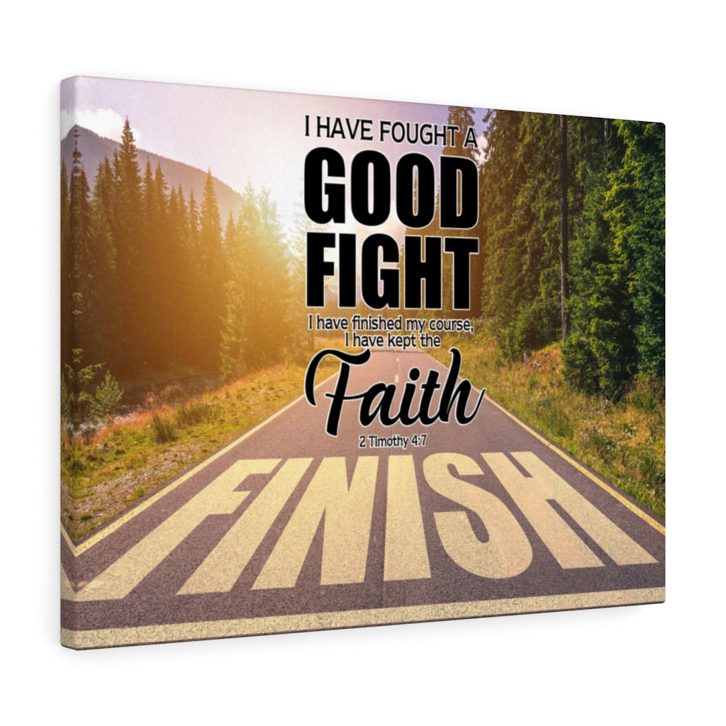 Scripture Walls I Have Fought the Good Fight 2 Timothy 4:7 Christian Wall Decor Scripture Artwork Ready to Hang - Express Your Love Gifts