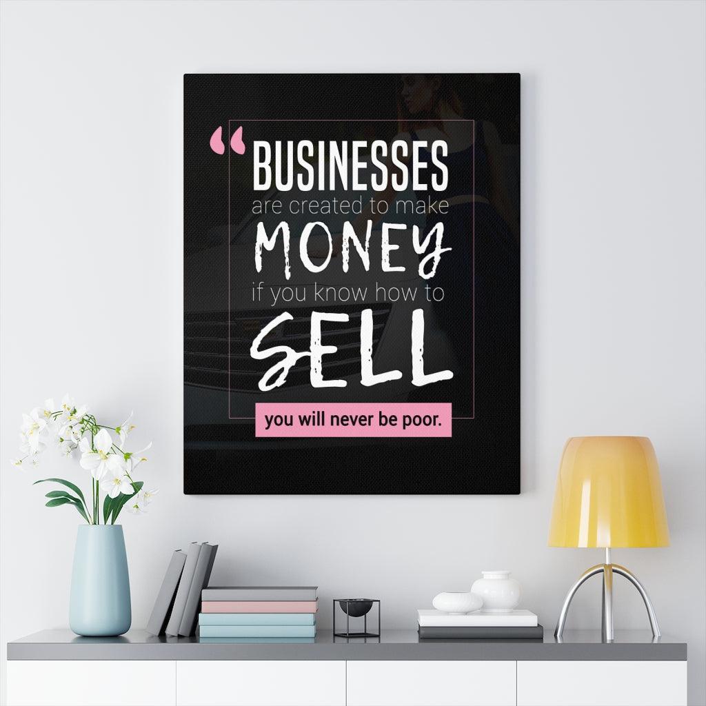Inspirational Wall Art Top Salesman Motivation Wall Decor for Home Office Gym Inspiring Success Quote Print Ready to Hang - Express Your Love Gifts