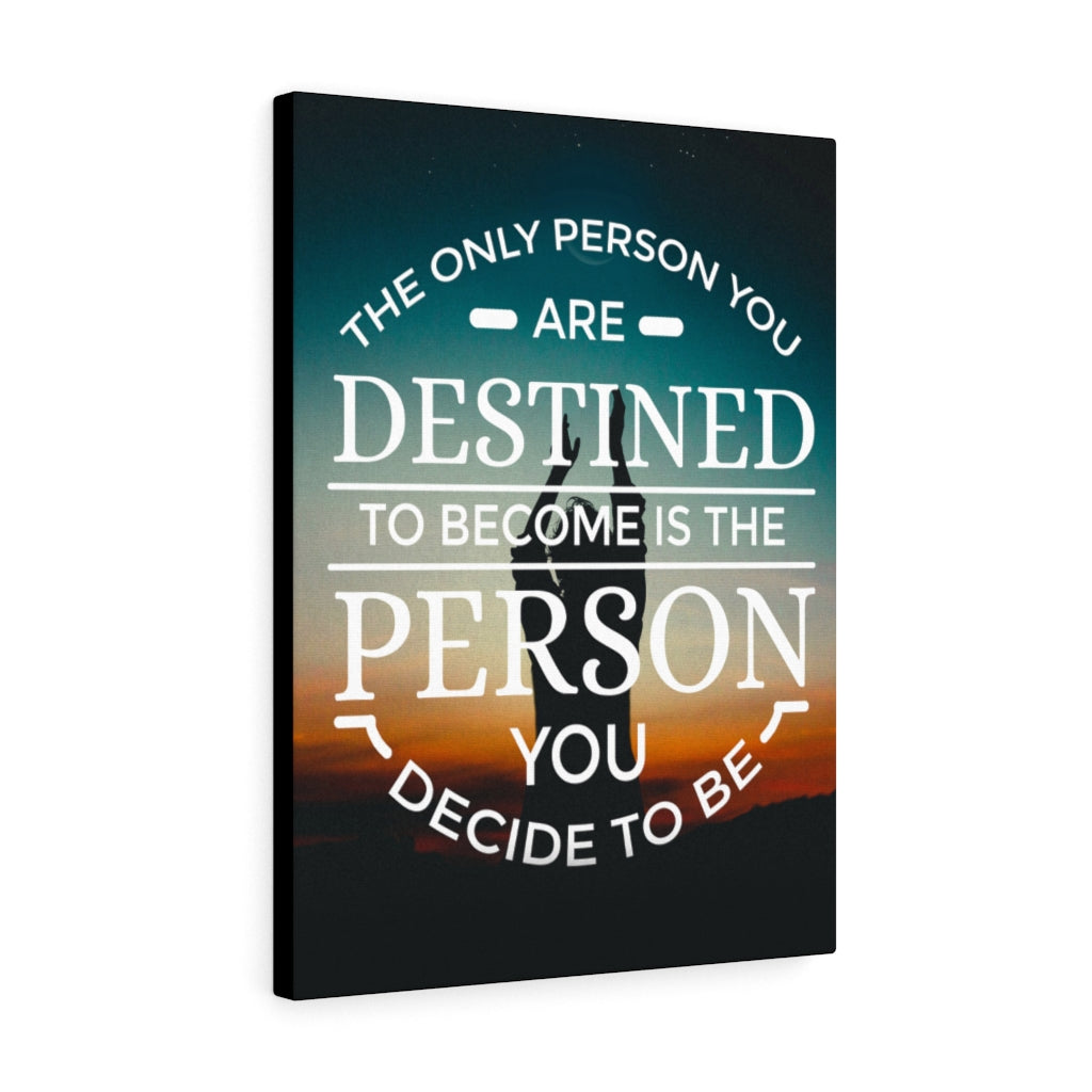 The Only Person Motivational Verse Inspirational Wall Decor for Home Office Gym Inspiring Success Quote Print Ready to Hang - Express Your Love Gifts