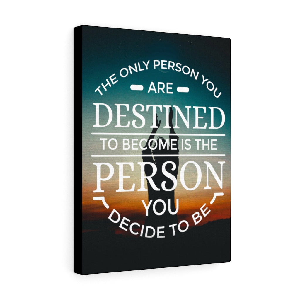 The Only Person Motivational Verse Inspirational Wall Decor for Home Office Gym Inspiring Success Quote Print Ready to Hang - Express Your Love Gifts