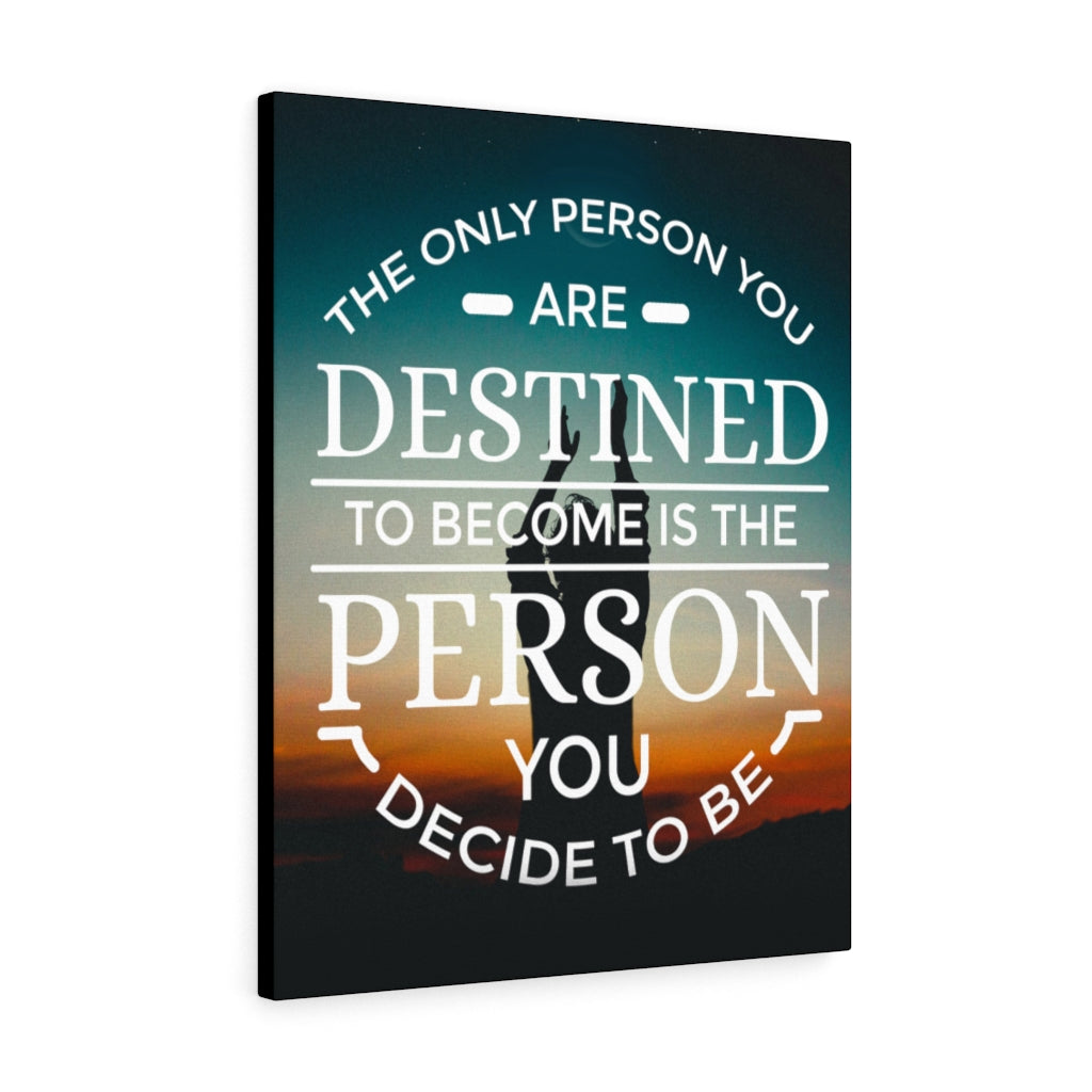 The Only Person Motivational Verse Inspirational Wall Decor for Home Office Gym Inspiring Success Quote Print Ready to Hang - Express Your Love Gifts