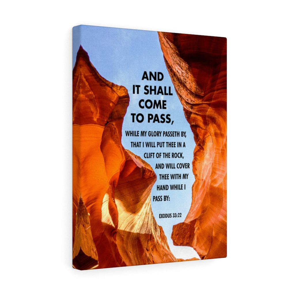 Scripture Walls It Shall Come to Pass Exodus 33:22 Christian Wall Art Bible Verse Print Ready to Hang - Express Your Love Gifts