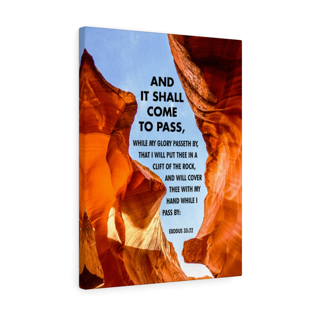 Scripture Walls It Shall Come to Pass Exodus 33:22 Christian Wall Art Bible Verse Print Ready to Hang - Express Your Love Gifts
