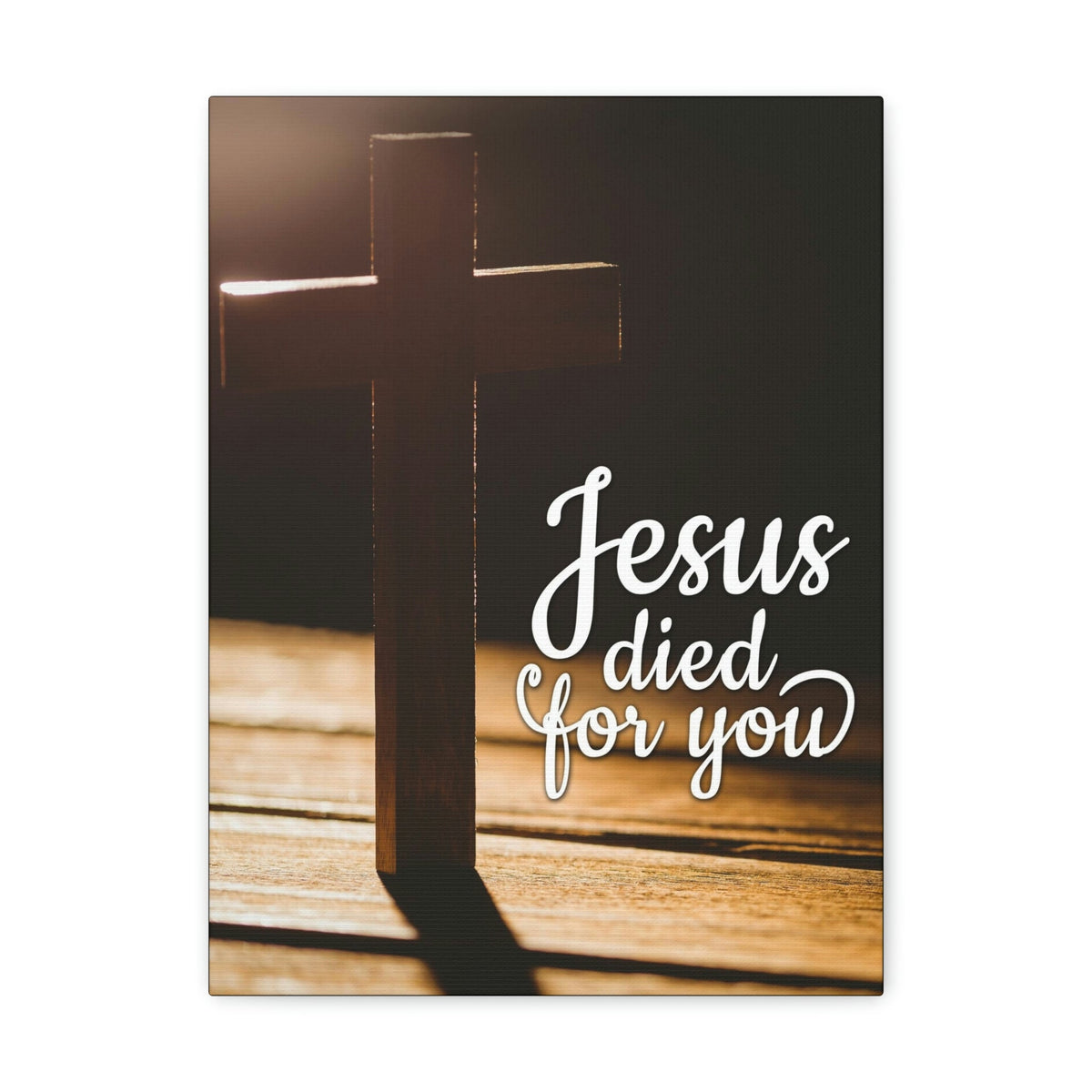 Scripture Walls Jesus Died For You Galatians 1:4 Bible Verse Canvas Christian Wall Art Ready to Hang Unframed-Express Your Love Gifts