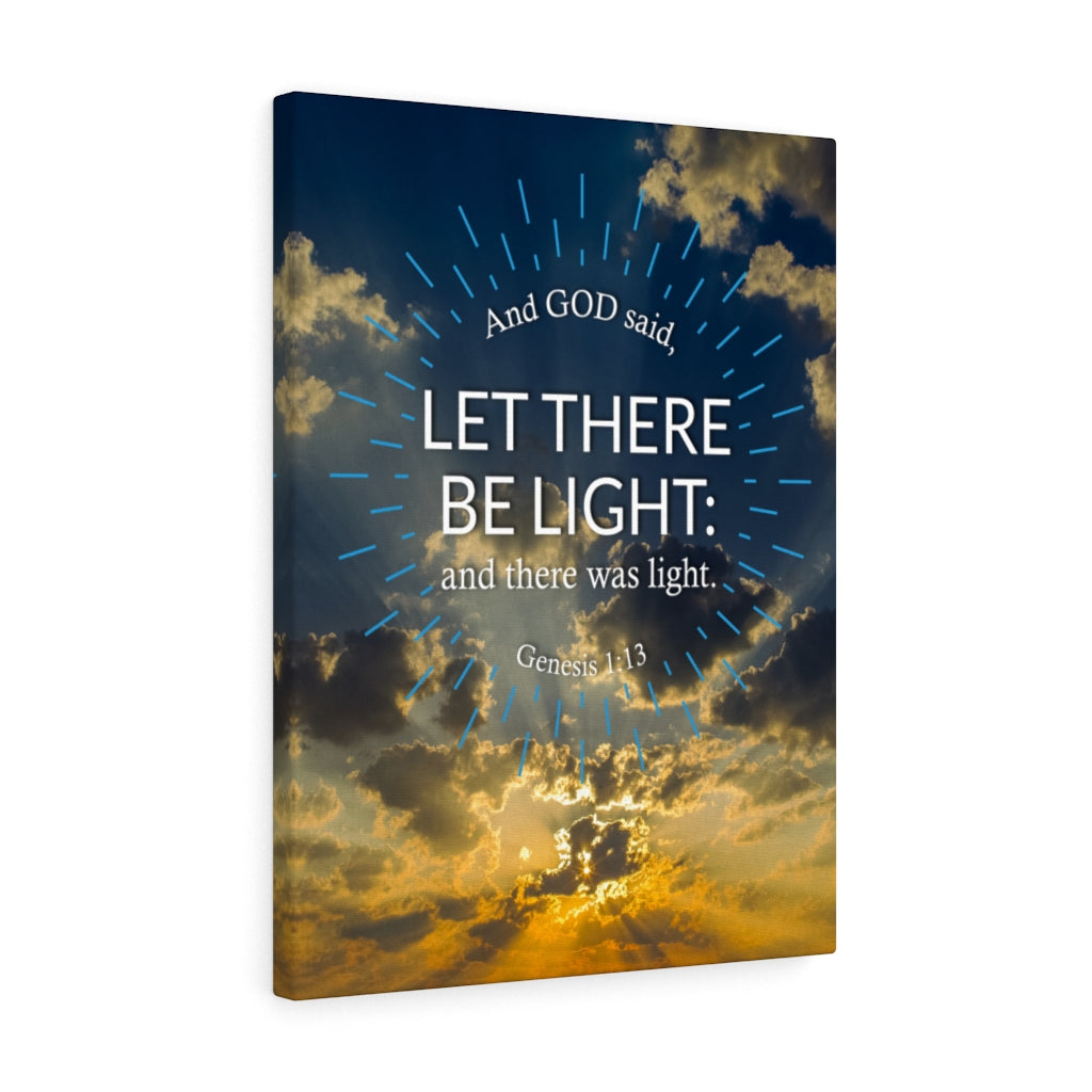 Scripture Walls Let There Be Light Genesis 1:13 Christian Wall Art Bible Verse Print Ready to Hang - Express Your Love Gifts