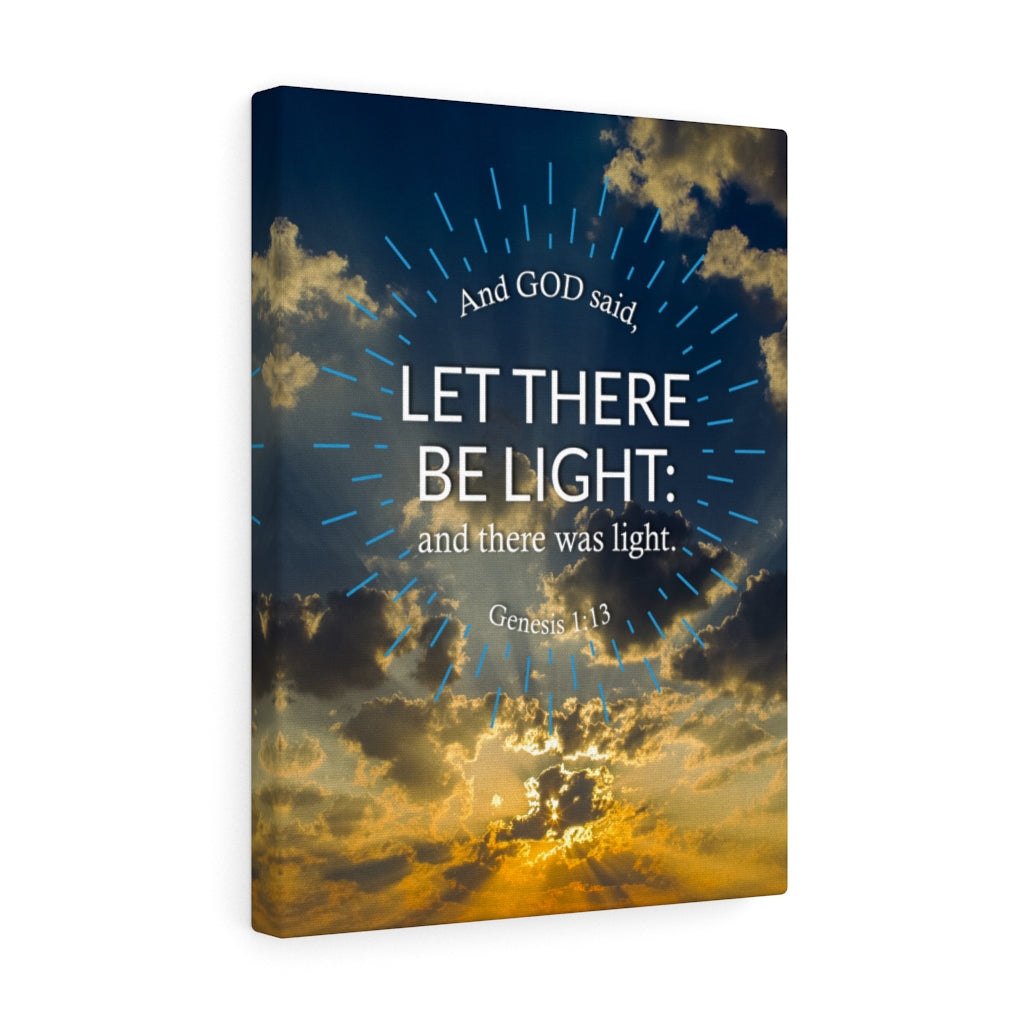 Scripture Walls Let There Be Light Genesis 1:13 Christian Wall Art Bible Verse Print Ready to Hang - Express Your Love Gifts