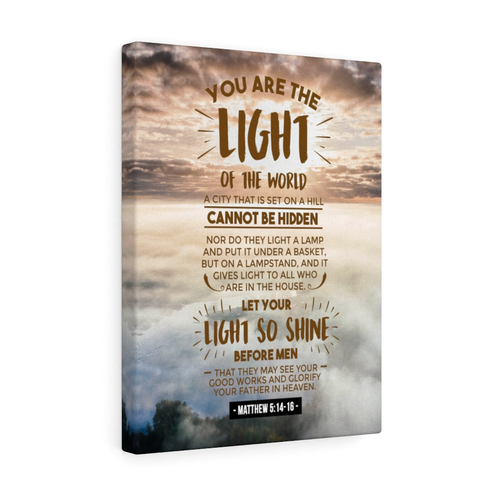 Scripture Walls You Are The Light Matthew 5:14-16 Christian Wall Art Bible Verse Print Ready to Hang - Express Your Love Gifts