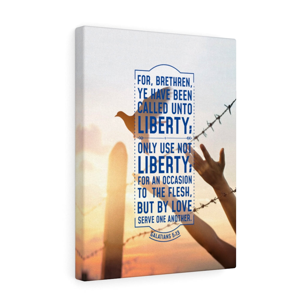 Scripture Walls Liberty Galatians 5:13 Christian Wall Art Bible Verse Print Ready to Hang - Express Your Love Gifts