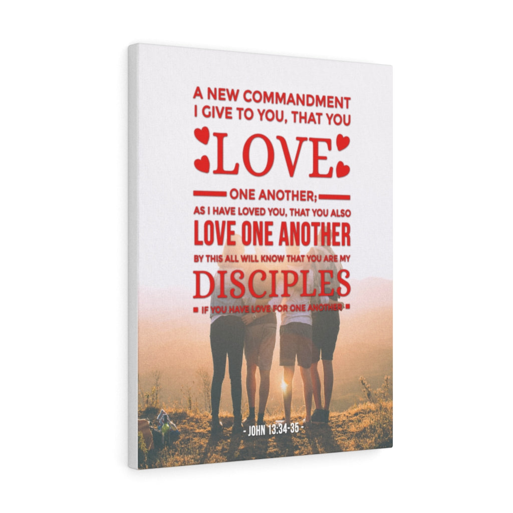 Scripture Walls Love One Another John 13:34-35  Christian Wall Art Bible Verse Print Ready to Hang - Express Your Love Gifts