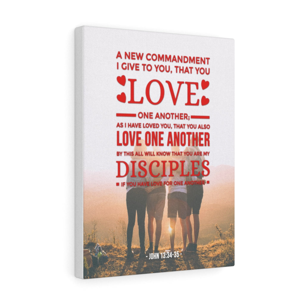 Scripture Walls Love One Another John 13:34-35  Christian Wall Art Bible Verse Print Ready to Hang - Express Your Love Gifts