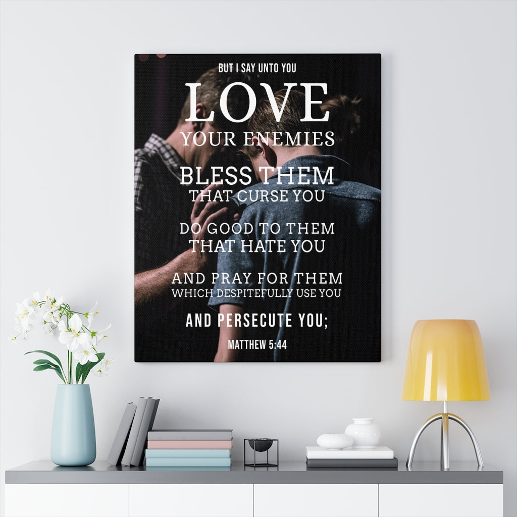 Scripture Walls Love Your Enemies Matthew 5:44 Christian Wall Art Bible Verse Print Ready to Hang - Express Your Love Gifts