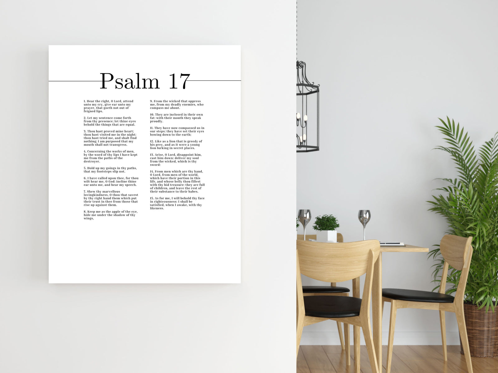 Scripture Canvas Marvelous Loving Kindness Psalm 17 Christian Wall Art Bible Verse Print Ready to Hang-Express Your Love Gifts