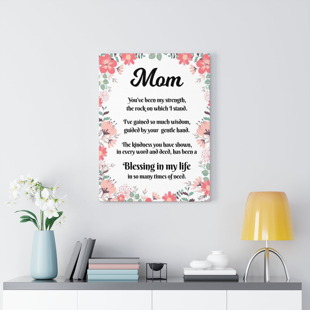 Message to Mom Inspirational Wall Decor for Home Office Gym Inspiring Success Quote Print Ready to Hang Inspiring Wall Art Gift - Express Your Love Gifts
