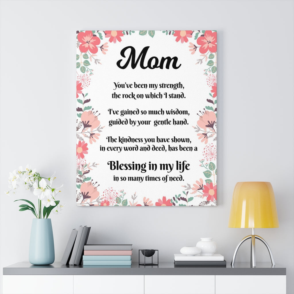 Message to Mom Inspirational Wall Decor for Home Office Gym Inspiring Success Quote Print Ready to Hang Inspiring Wall Art Gift - Express Your Love Gifts