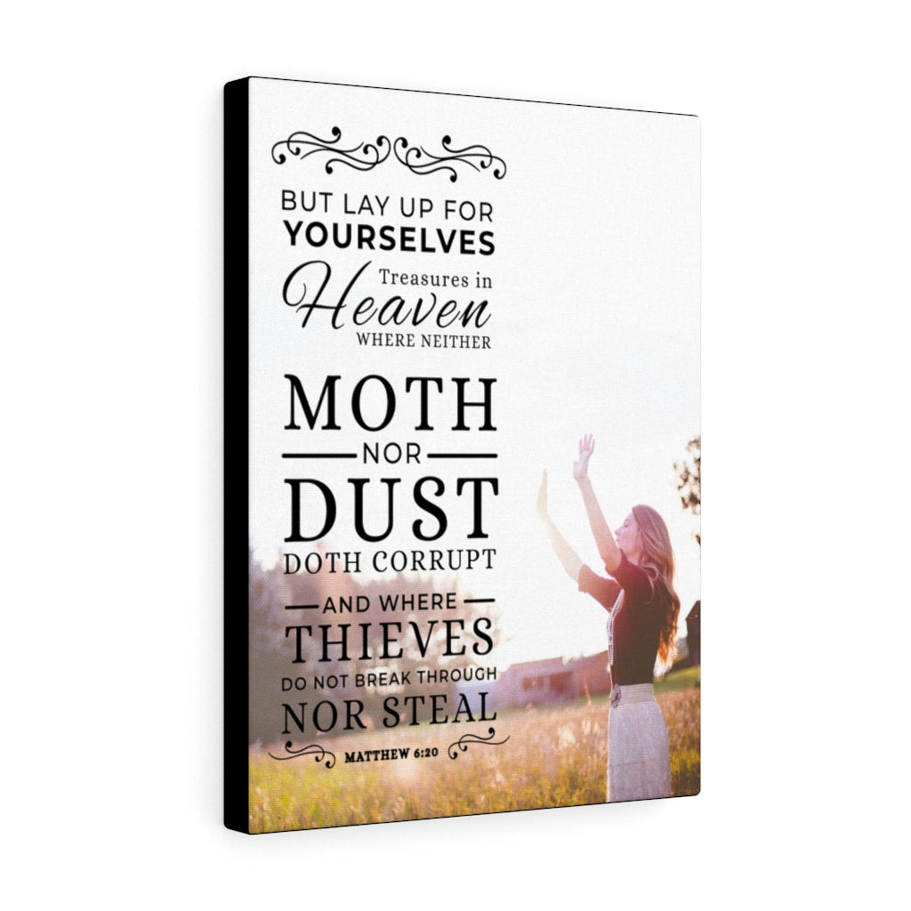 Scripture Walls Moth Nor Dust Matthew 6:26 Christian Wall Art Bible Verse Print Ready to Hang - Express Your Love Gifts