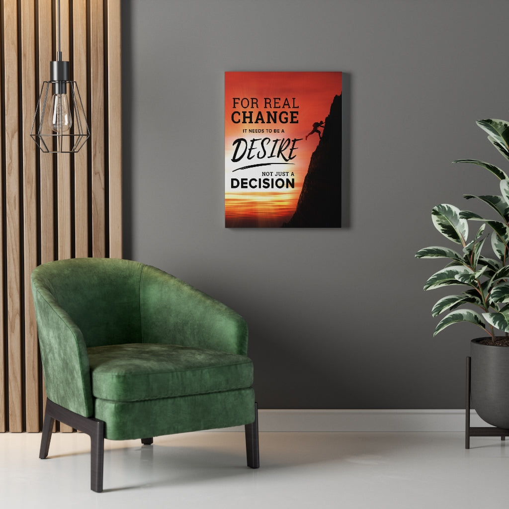 Needs to be Desire Motivational Inspirational Wall Decor for Home Office Gym Inspiring Success Quote Print Ready to Hang Wall Art - Express Your Love Gifts