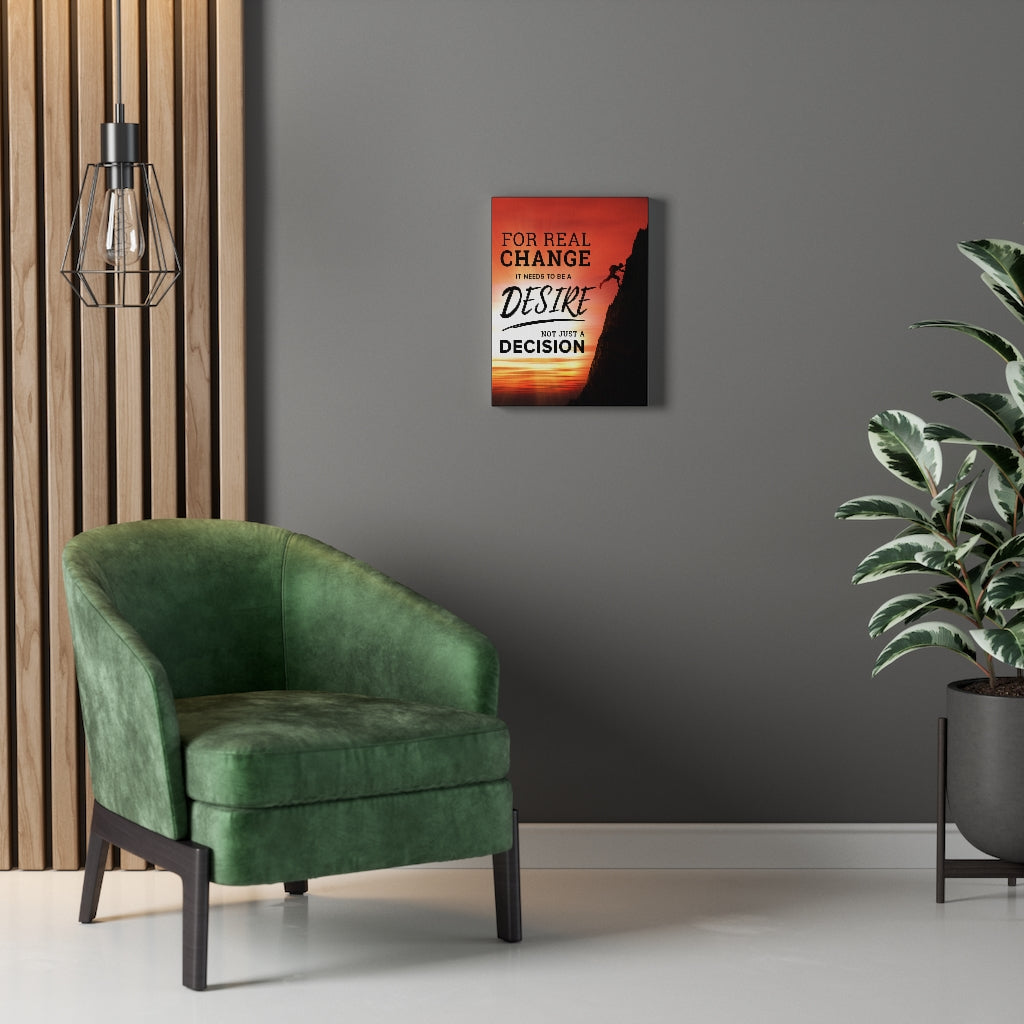 Needs to be Desire Motivational Inspirational Wall Decor for Home Office Gym Inspiring Success Quote Print Ready to Hang Wall Art - Express Your Love Gifts