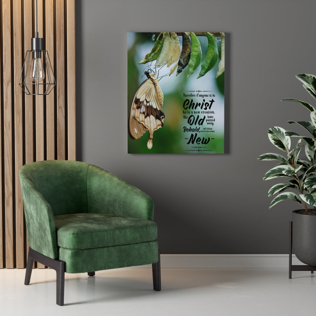 Scripture Walls New Creation 2 Corinthians 5:17 Christian Wall Art Bible Verse Print Ready to Hang - Express Your Love Gifts