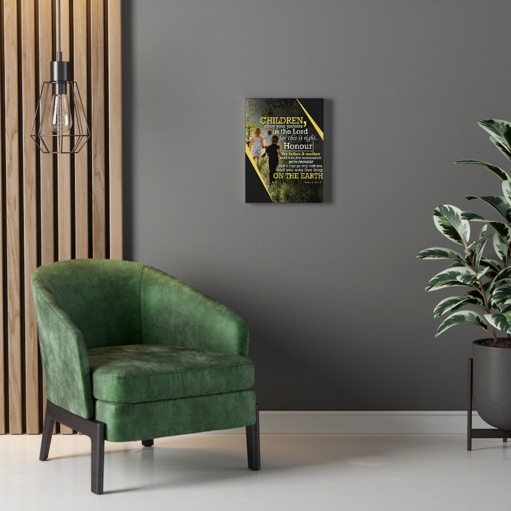 Scripture Walls Obey Your Parents Ephesians 6:13 Christian Wall Art Bible Verse Print Ready to Hang - Express Your Love Gifts