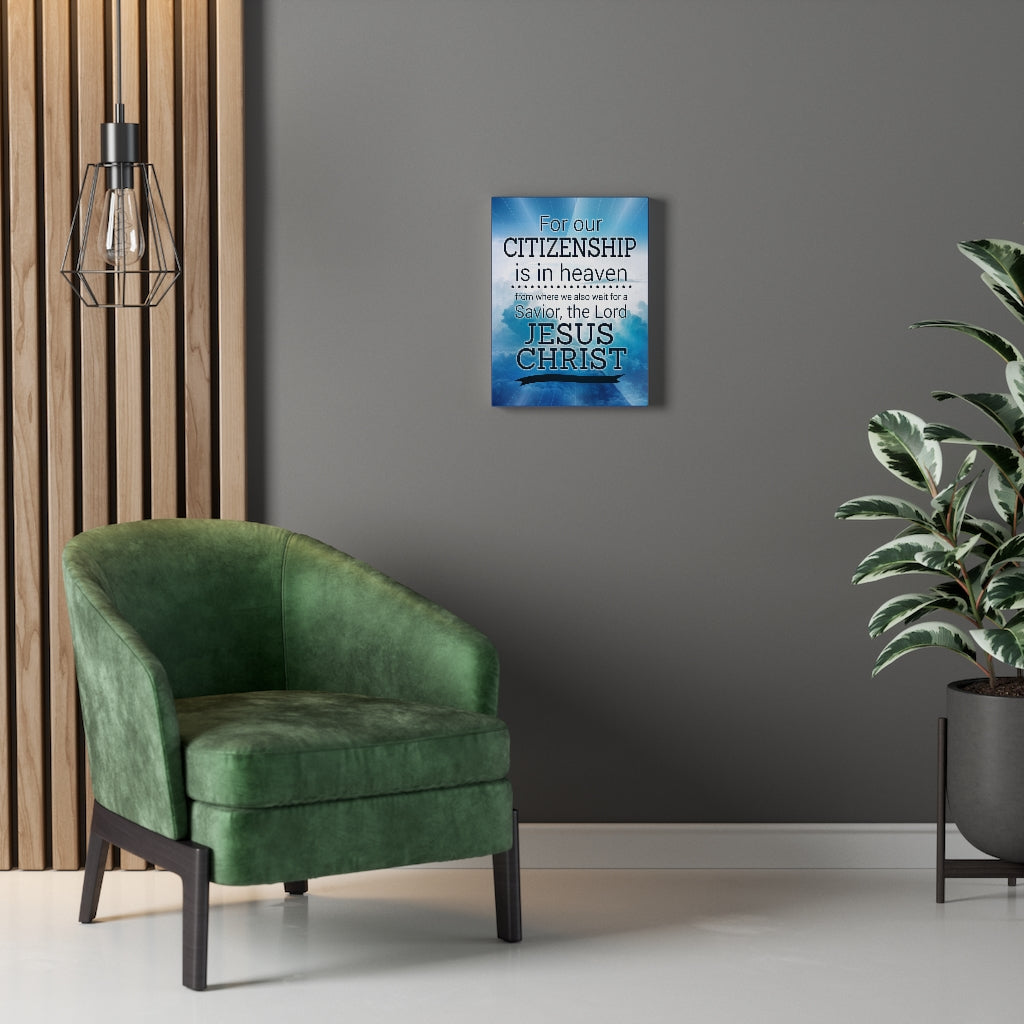 Our Citizenship Christian Wall Art Bible Verse Print Ready to Hang - Express Your Love Gifts