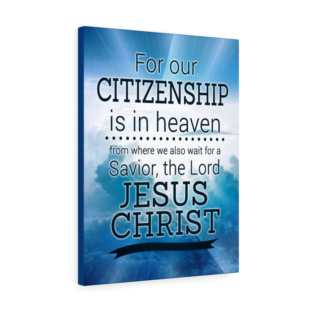 Our Citizenship Christian Wall Art Bible Verse Print Ready to Hang - Express Your Love Gifts