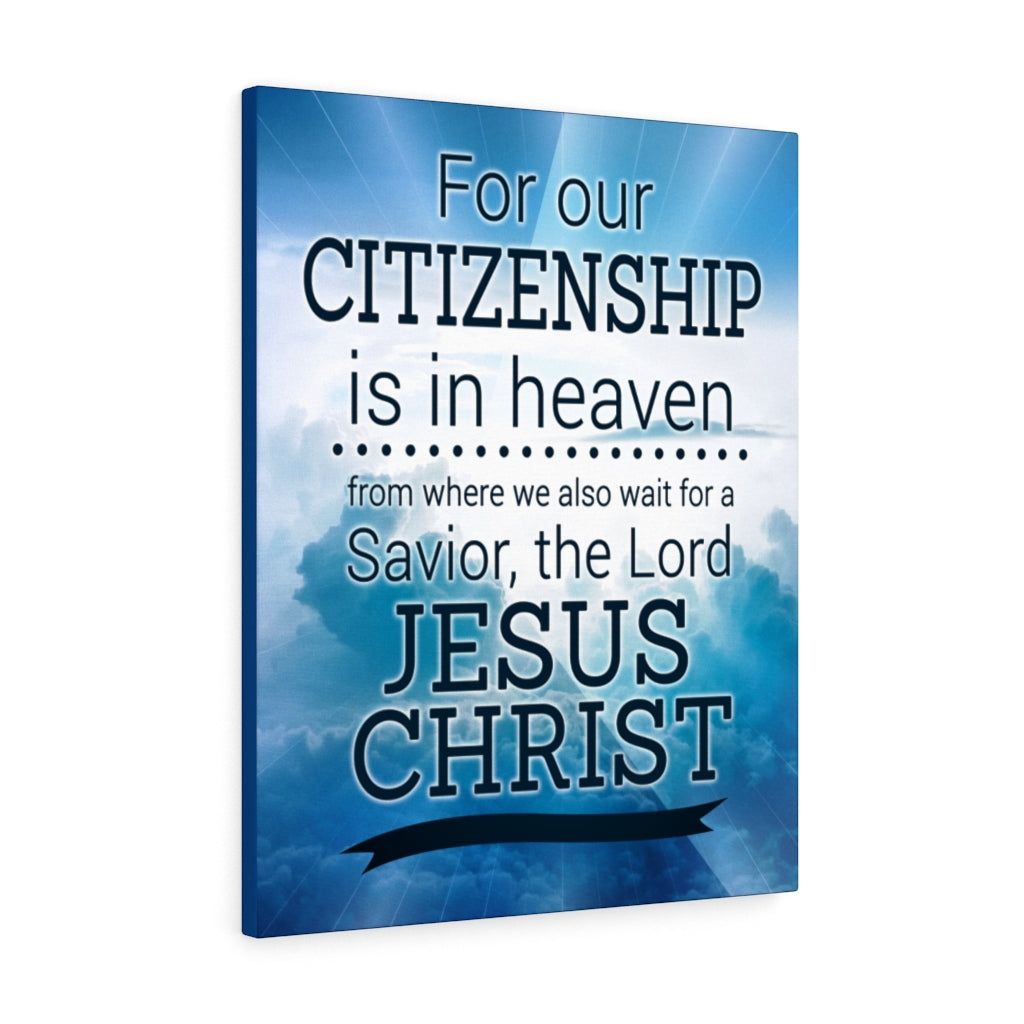 Our Citizenship Christian Wall Art Bible Verse Print Ready to Hang - Express Your Love Gifts