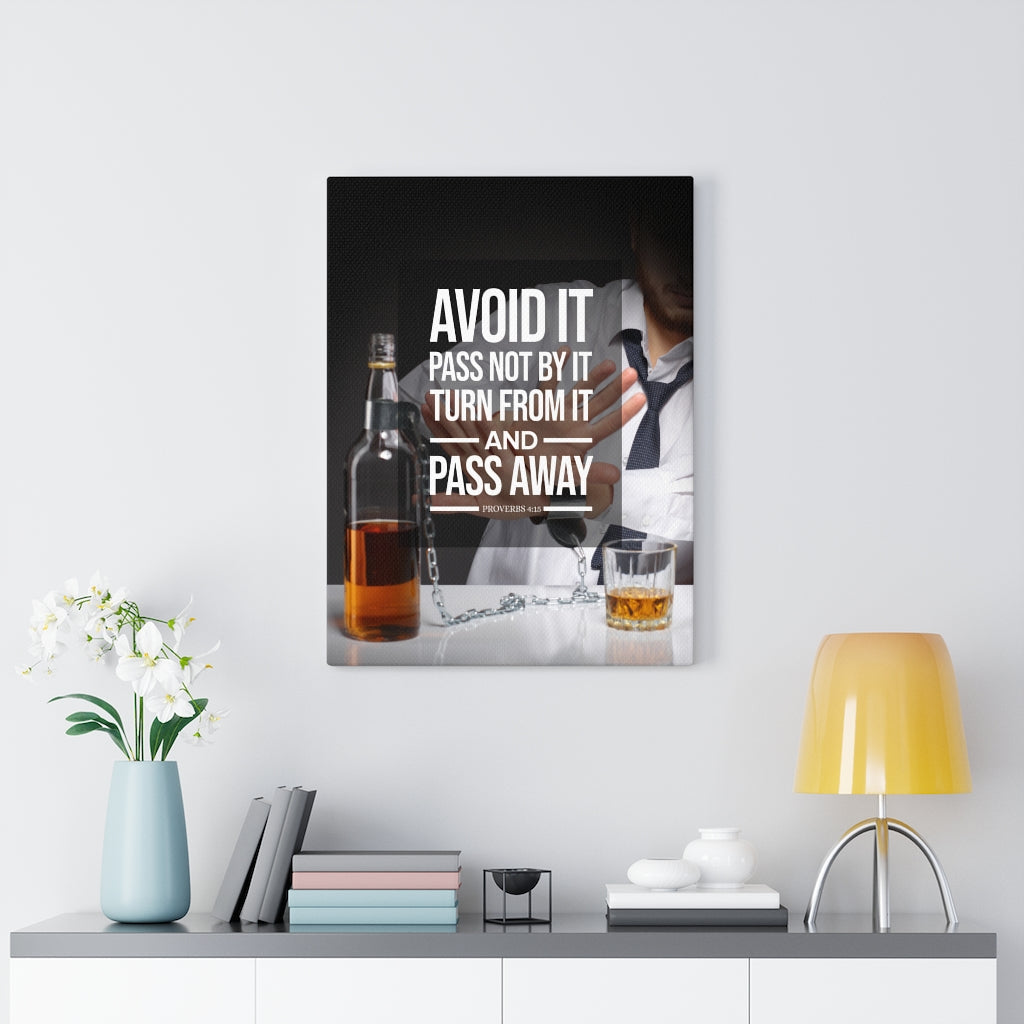 Scripture Walls Pass Away Proverbs 4:15 Christian Wall Art Bible Verse Print Ready to Hang - Express Your Love Gifts