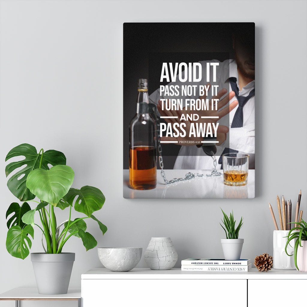 Scripture Walls Pass Away Proverbs 4:15 Christian Wall Art Bible Verse Print Ready to Hang - Express Your Love Gifts