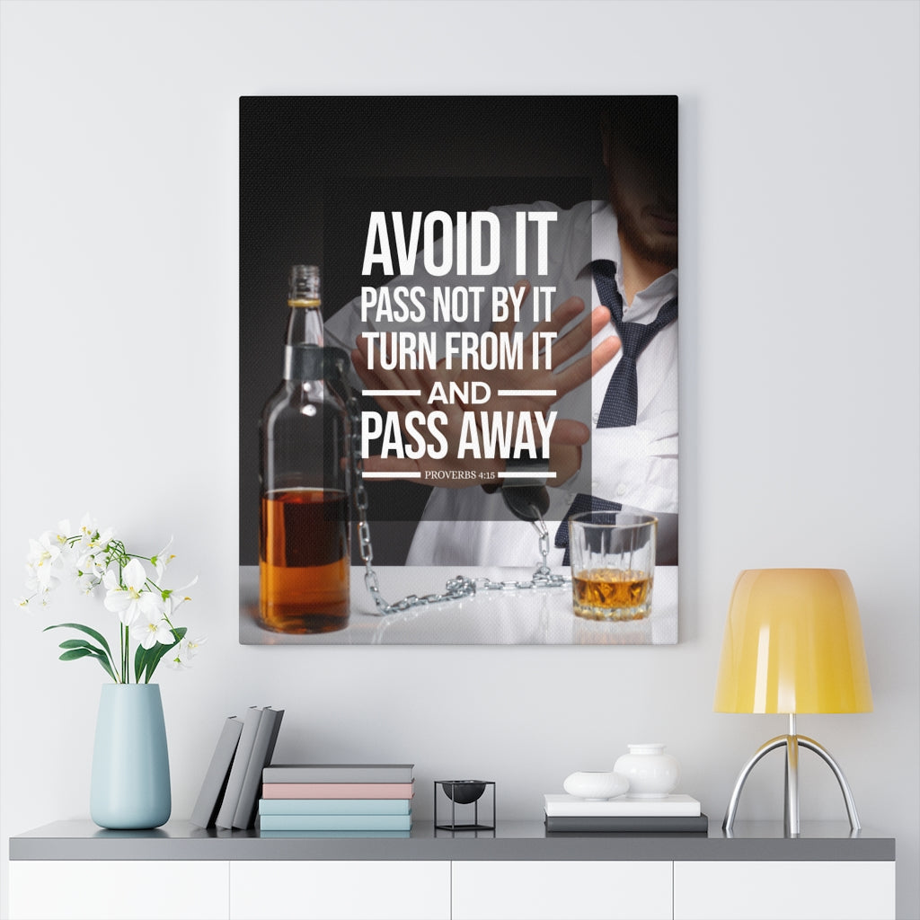 Scripture Walls Pass Away Proverbs 4:15 Christian Wall Art Bible Verse Print Ready to Hang - Express Your Love Gifts