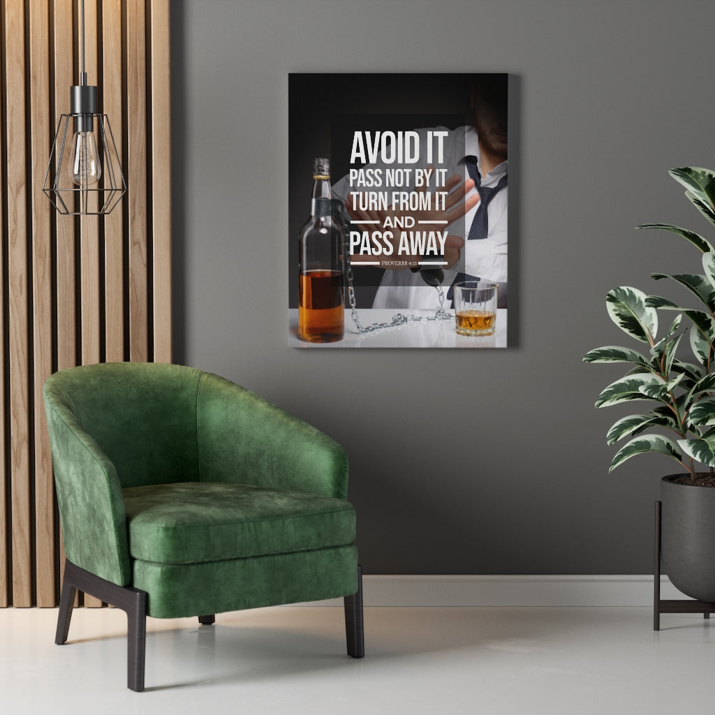Scripture Walls Pass Away Proverbs 4:15 Christian Wall Art Bible Verse Print Ready to Hang - Express Your Love Gifts