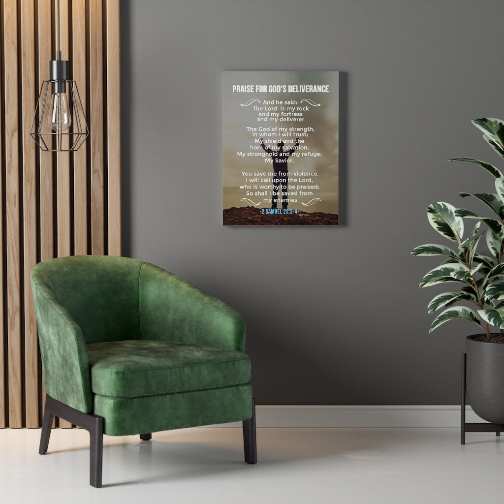Scripture Walls Praise For God's Deliverance 2 Samuel 22:24 Christian Wall Art Bible Verse Print Ready to Hang - Express Your Love Gifts