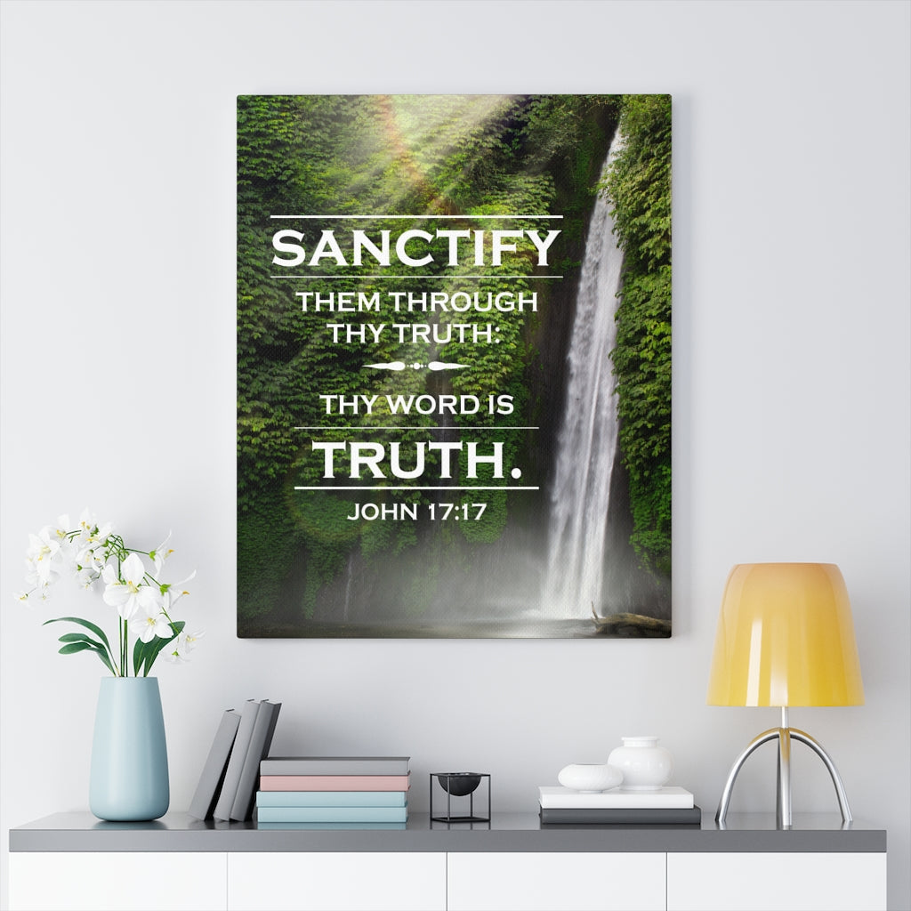 Scripture Walls Sanctify Them John 17:17  Christian Wall Art Bible Verse Print Ready to Hang - Express Your Love Gifts