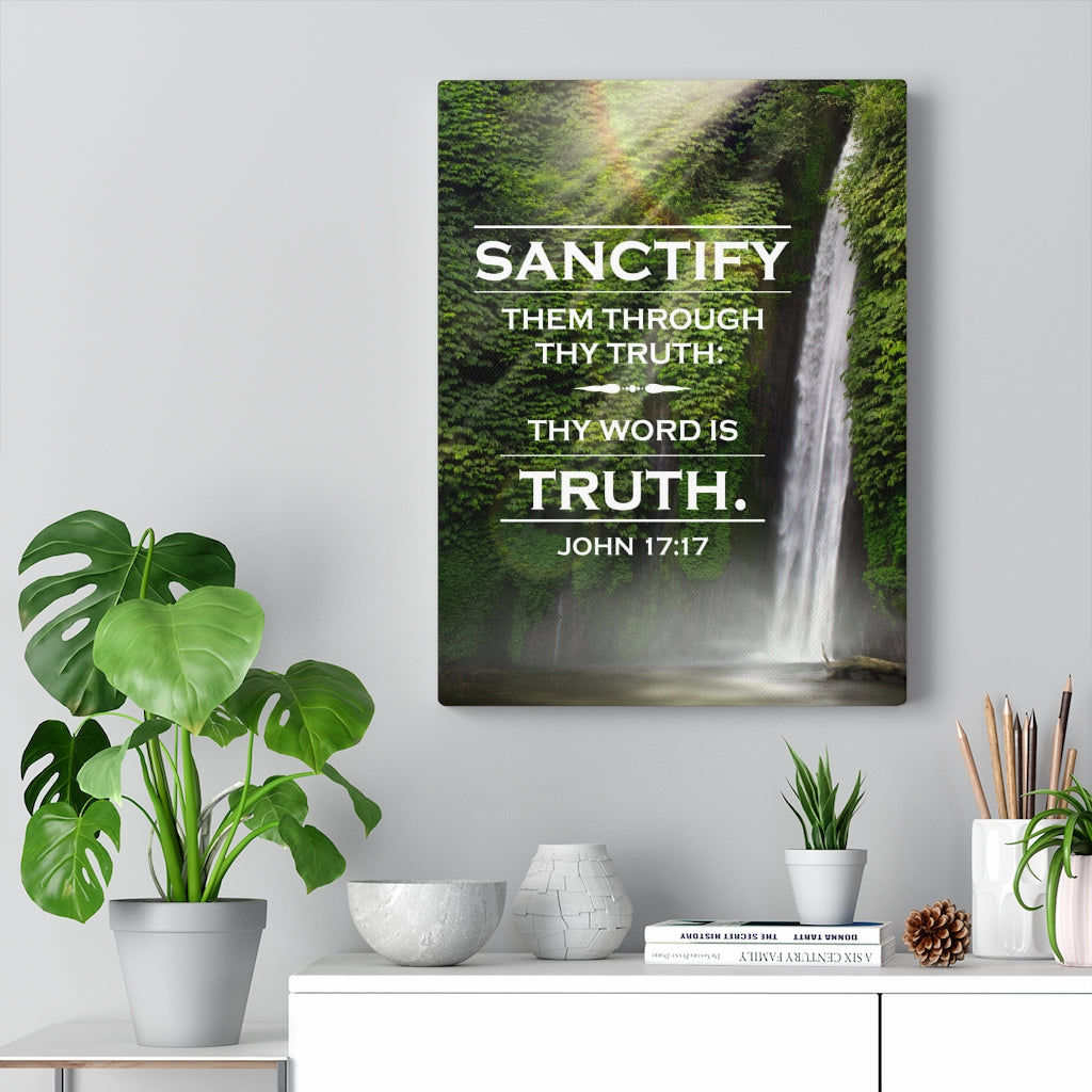 Scripture Walls Sanctify Them John 17:17  Christian Wall Art Bible Verse Print Ready to Hang - Express Your Love Gifts