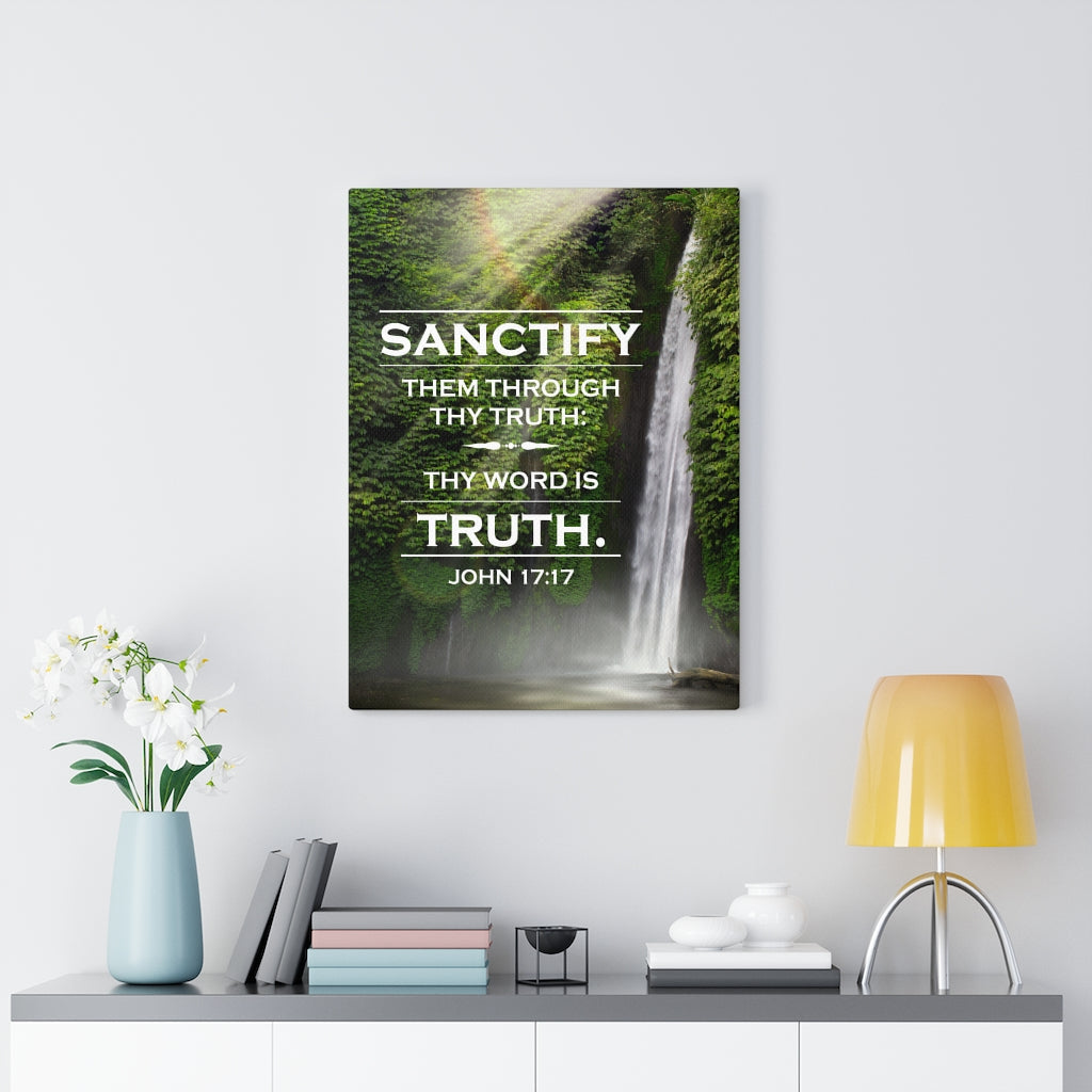 Scripture Walls Sanctify Them John 17:17  Christian Wall Art Bible Verse Print Ready to Hang - Express Your Love Gifts