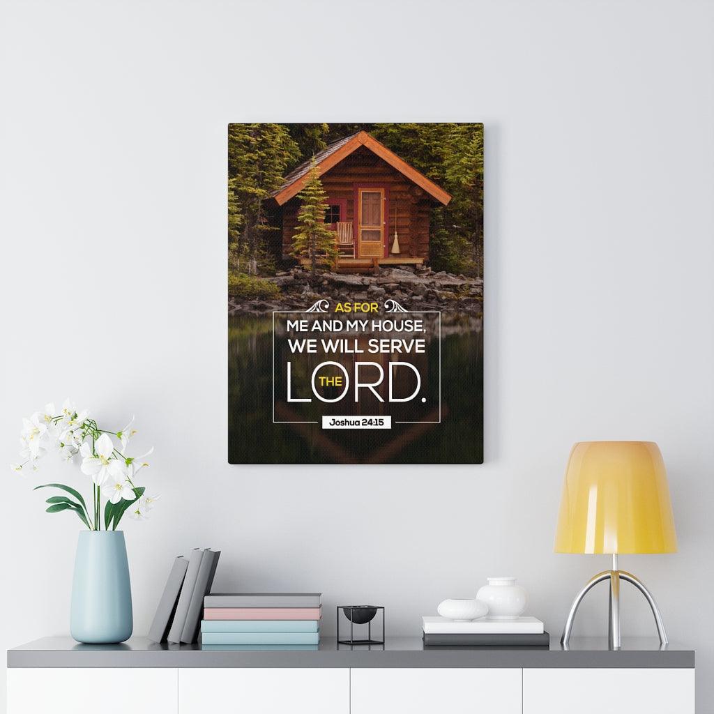 Scripture Walls Serve The Lord Joshua 24:15 Christian Wall Art Bible Verse Print Ready to Hang - Express Your Love Gifts