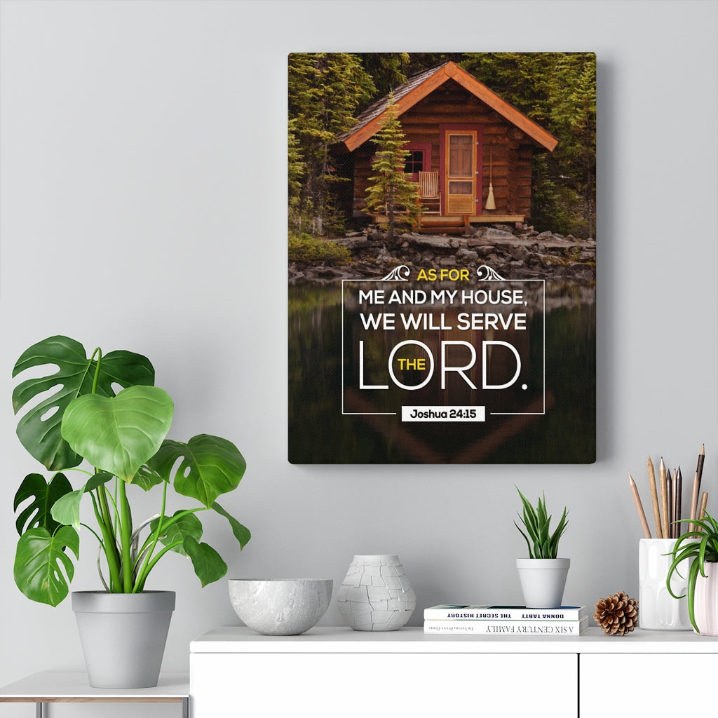 Scripture Walls Serve The Lord Joshua 24:15 Christian Wall Art Bible Verse Print Ready to Hang - Express Your Love Gifts