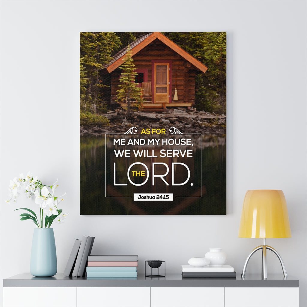 Scripture Walls Serve The Lord Joshua 24:15 Christian Wall Art Bible Verse Print Ready to Hang - Express Your Love Gifts