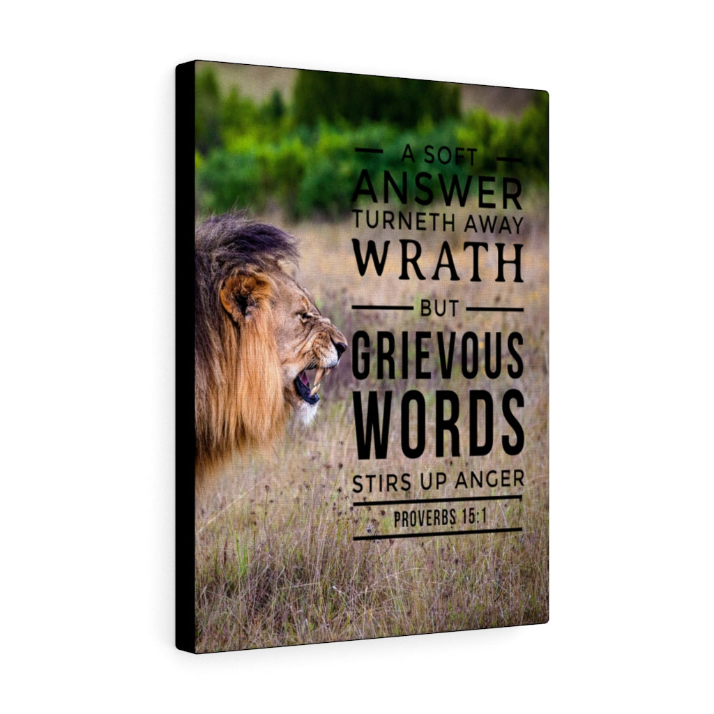 Scripture Walls Soft Answer Proverbs 15:1 Christian Wall Art Bible Verse Print Ready to Hang - Express Your Love Gifts