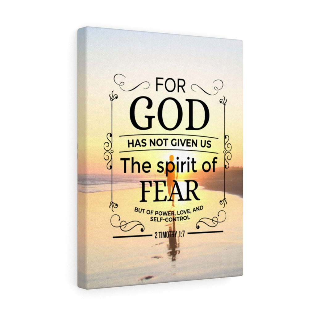 Scripture Walls Spirit of Fear 2 Timothy 1:7 Scripture Christian Wall Art Bible Verse Print Ready to Hang - Express Your Love Gifts
