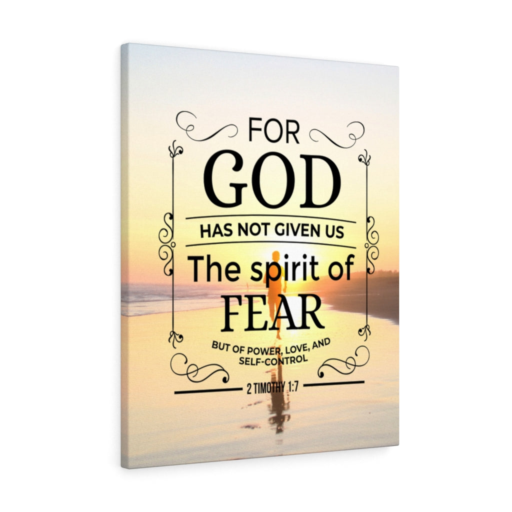 Scripture Walls Spirit of Fear 2 Timothy 1:7 Scripture Christian Wall Art Bible Verse Print Ready to Hang - Express Your Love Gifts