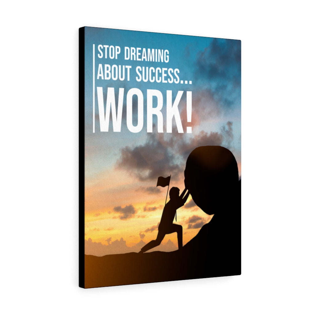 Stop Dreaming Motivational Inspirational Wall Decor for Home Office Gym Inspiring Success Quote Print Ready to Hang Wall Art - Express Your Love Gifts